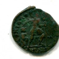 Valentiniano I (364-375 d.C.): Aes III "GLORIA ROMANORVM" zecca di Roma 1,60g (RIC IX #15a)