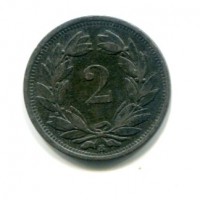 Svizzera, Confederazione: 2 rappen 1879
