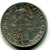 USA: 10 cent. 1938 "Mercury"

