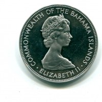 Bahamas, Elisabetta II (1952-2022): 5 dollari 1971 (KM#24)