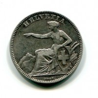 Svizzera, Confederazione: 2 franchi 1860
