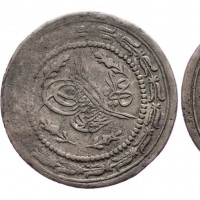 Turchia, Mahmud II (1223-1255=1808-1839): 6 kurush 1223/29 (OC,30,066#00; KM#603), grammi 11,56