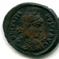 Graziano (367-383 d.C.): Aes II "GLORIA ROMANORVM" zecca di Antiochia 1,74g (RIC IX #40a)