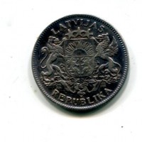 Lettonia: 1 lats 1924 (KM#7)