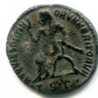 Massimiano Ercole (286-310 d.C.): mezzo follis "DIV MAXIMIANO OPTIMO IMP", zecca di Tessalonica (RIC#24)
