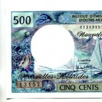 Nuove Ebridi: 500 franchi 1979 (Pick#19c)