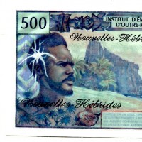 Nuove Ebridi: 500 franchi 1979 (Pick#19c)