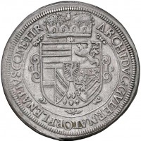Austria, Tirolo, Leopoldo V (1619-1625): Tallero 1624 (KM 264.5; Dav. 3330), grammi 28,29