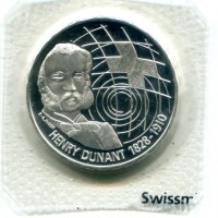 Svizzera, Confederazione: 20 franchi 2010 "Henry Dunant"
