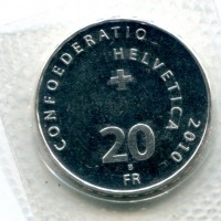 Svizzera, Confederazione: 20 franchi 2010 "Henry Dunant"
