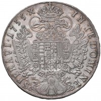 Austria, Francesco I di Lorena (1745-1765): tallero 1755, zecca di hall (KM#2038), grammi 27.87