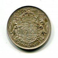 Canada, Giorgio VI (1936-1952): 50 cent. 1952 (KM#45)
