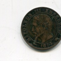 Francia, Napoleone III (1852-1870): 5 centesimi 1853-A (Gadoury#152)