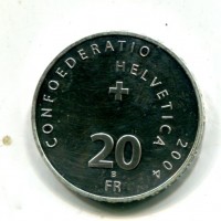 Svizzera, Confederazione: 20 franchi 2004 "Bellinzona"
