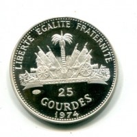 Haiti, Repubblica (dal 1863): 25 gourdes 1971 "Cristoforo Colombo" (KM#102)

