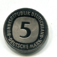 Germania, Rep. Federale (dal 1949): 5 marchi 1982-D (KM#140.1)