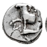 Tracia, Byzantion (387-340 d.C.): hemidrachm (Sng BM Black Sea#12; SngCop#484/5; Schonert/Geiss#750-850), grammi 1,90
