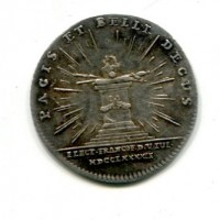 Germania, Frankfurt: coniazione in argento del ducato 1792 di Francesco II (Forschner#406.2), gr. 2,08