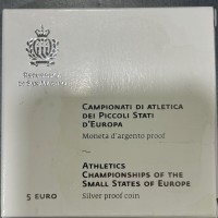 San Marino 2020: 5 euro "Campionati di atletica dei piccoli stati di Europa", in confezione originale