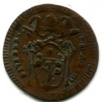 Roma, Pio VI (1775- 1799): 1/2 baiocco anno XXIII (Muntoni#140)
