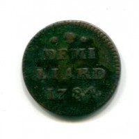 Belgio, Giuseppe II d"Austria (1765-1790): 1/2 liard 1784