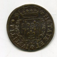 Norimberga, Hans Krauwinkel: gettone di conto 1589 "Concedat Lavrea Linvae" (Mitchiner#p.540)
