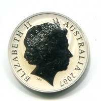 Australia, Elisabetta II (1952-2022): 1 dollaro 2001 "Kangaroo"