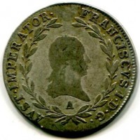 Austria, Francesco II (I) (1792-1835): 20 kreuzer 1808-A (KM#2141)
