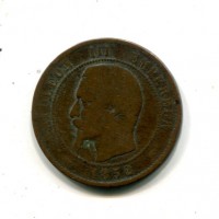 Francia, Napoleone III (1852-1870): 10 centesimi 1852-A (Gadoury#248)
