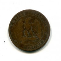 Francia, Napoleone III (1852-1870): 10 centesimi 1852-A (Gadoury#248)
