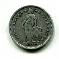 Svizzera, Confederazione: 2 franchi 1906
