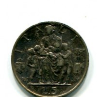 Vittorio Emanuele III (1900-1943): 5 lire 1937 "Fecondità" (Gigante#84), patina con macchie