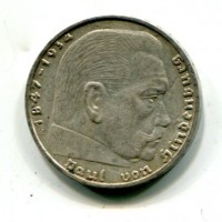 Germania, Terzo Reich (1933-1945): 2 marchi 1939-A "Svastica" (KM#93)
