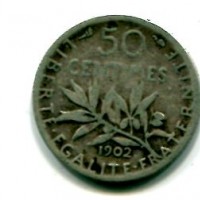 Francia, Terza Repubblica (1871-1940): 50 centesimi 1902(Gadoury#420)