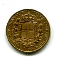 Carlo Alberto (1831-1849): 20 lire 1838-Ge (Gigante#26)

