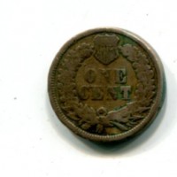 USA: 1 cent. 1862 "Indian head"
