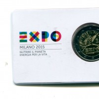 Italia 2015: 2 euro commemorativo "EXPO", in coincard