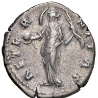 Faustina I (138-147 d.C.): denario "AETERNITAS" (Cohen#31), grammi 3,08