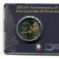 Italia 2024: 2 euro commemorativo "Guardia di Finanza", nella card ufficiale
