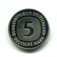 Germania, Rep. Federale (dal 1949): 5 marchi 1982-G (KM#140.1)