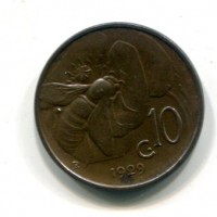 Vittorio Emanuele III (1900-1943): 10 cent. 1929 "Ape" (Gigante#238)
