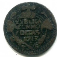 Palermo, Vittorio Amedeo II (1713-1718): 1 grano 1717-TS (MIR,477#901j)
