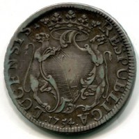 Lucca, Repubblica (1369-1799): scudo 1754 (MIR#237/14)
