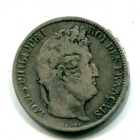 Francia, Luigi Filippo (1830-1848): 5 franchi 1831-MA (Gadoury #677), contorno in incuso