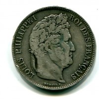 Francia, Luigi Filippo (1830-1848): 5 franchi 1832-MA (Gadoury#678)