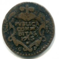 Palermo, Vittorio Amedeo II (1713-1718): 1 grano 1715-CP (Spahr#19 var)(MIR#-)
