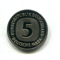 Germania, Rep. Federale (dal 1949): 5 marchi 1982-J (KM#140.1)