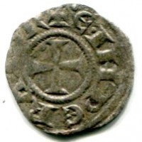Messina, Enrico e Costanza (1194-1196): denaro (MIR,26#55), gr. 0,75
