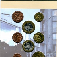 Estonia 2004: serie completa composta da 8 pezzi "Euro Coin Collection-Pattern/Prova"