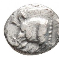 Mysia, Kyzikos (450-400 a.C.): hemiobolo (SngFrance#375; VonFritze,II#14), mm 7.3, gr 0.32